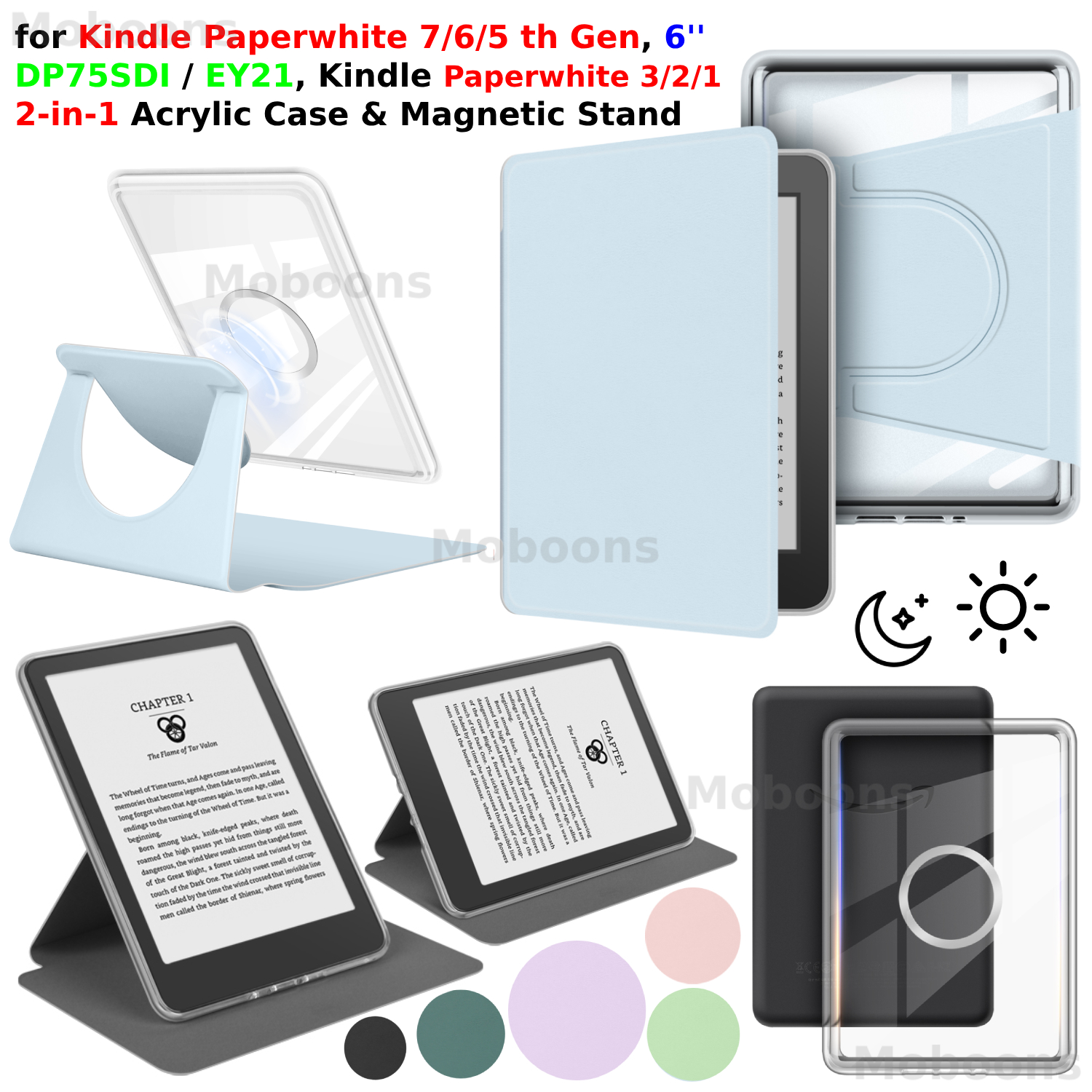 Kindle Tablet Accessories - For Kindle Paperwhite 7th 6th 5th