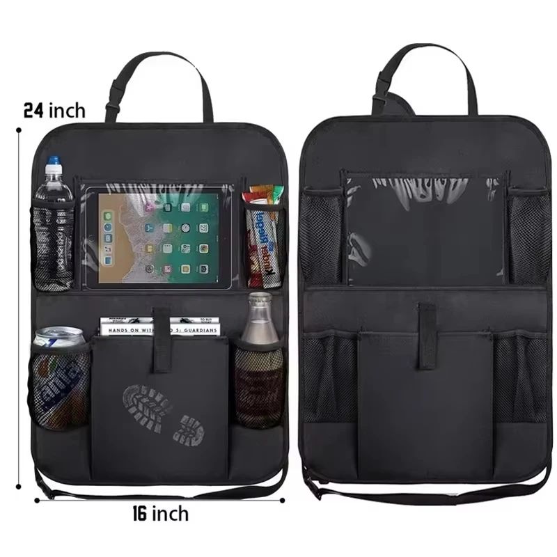 Tablet And Accessories Bag - Car Seat Organizer Multifunctional Oxford Fabric