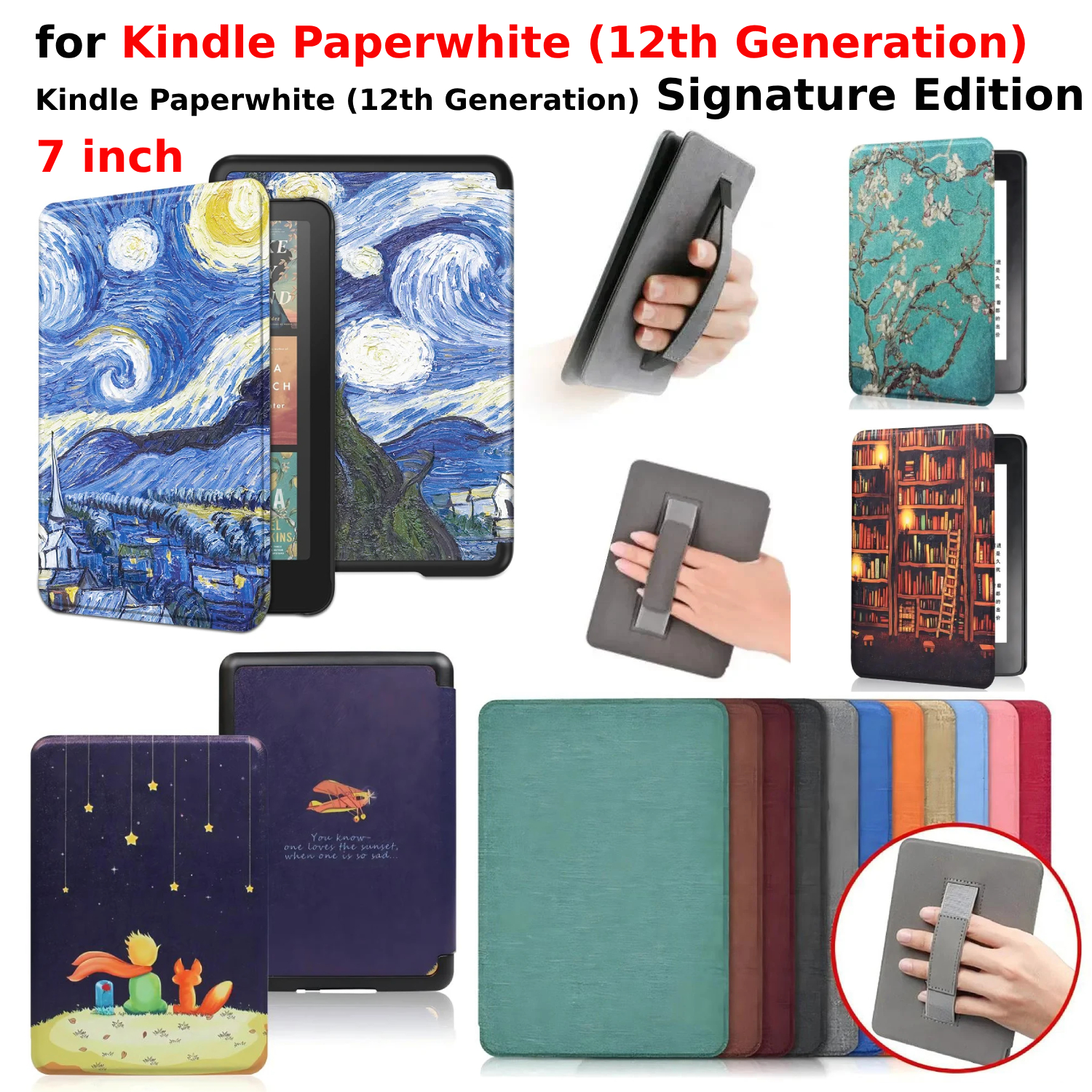 Kindle Tablet Accessories - For Kindle Paperwhite 12th Generation Case