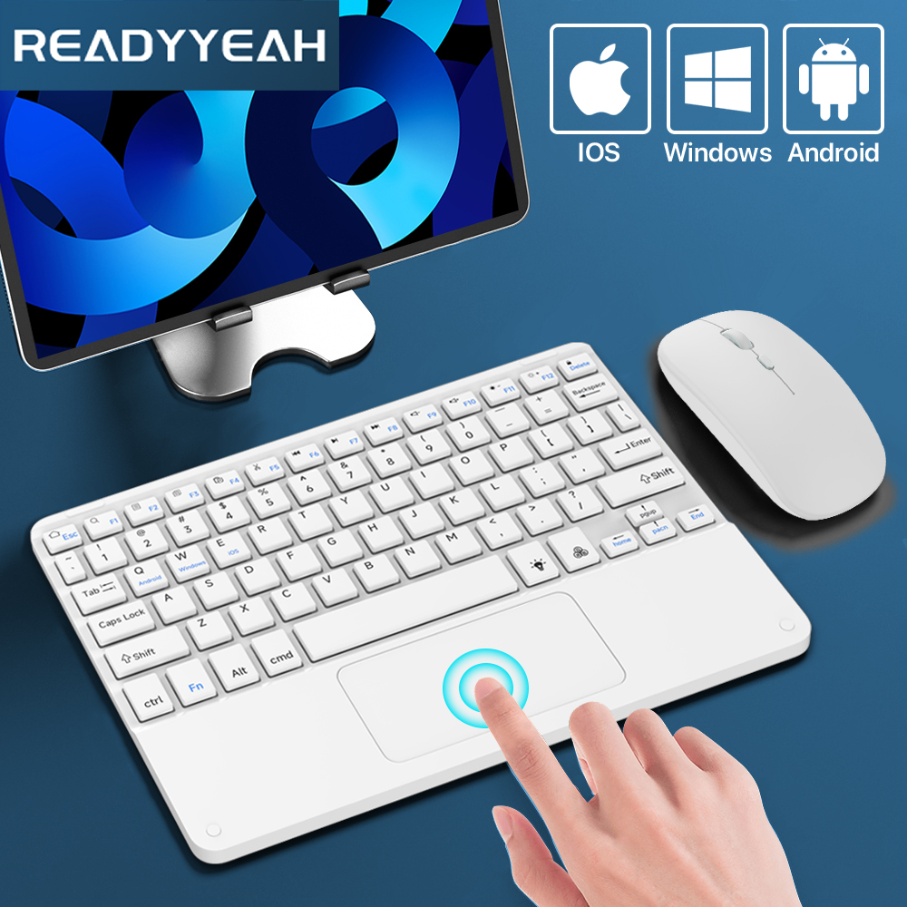 Tcl Tablet Accessories - Touchpad Wireless Keyboard and Mouse Bluetooth