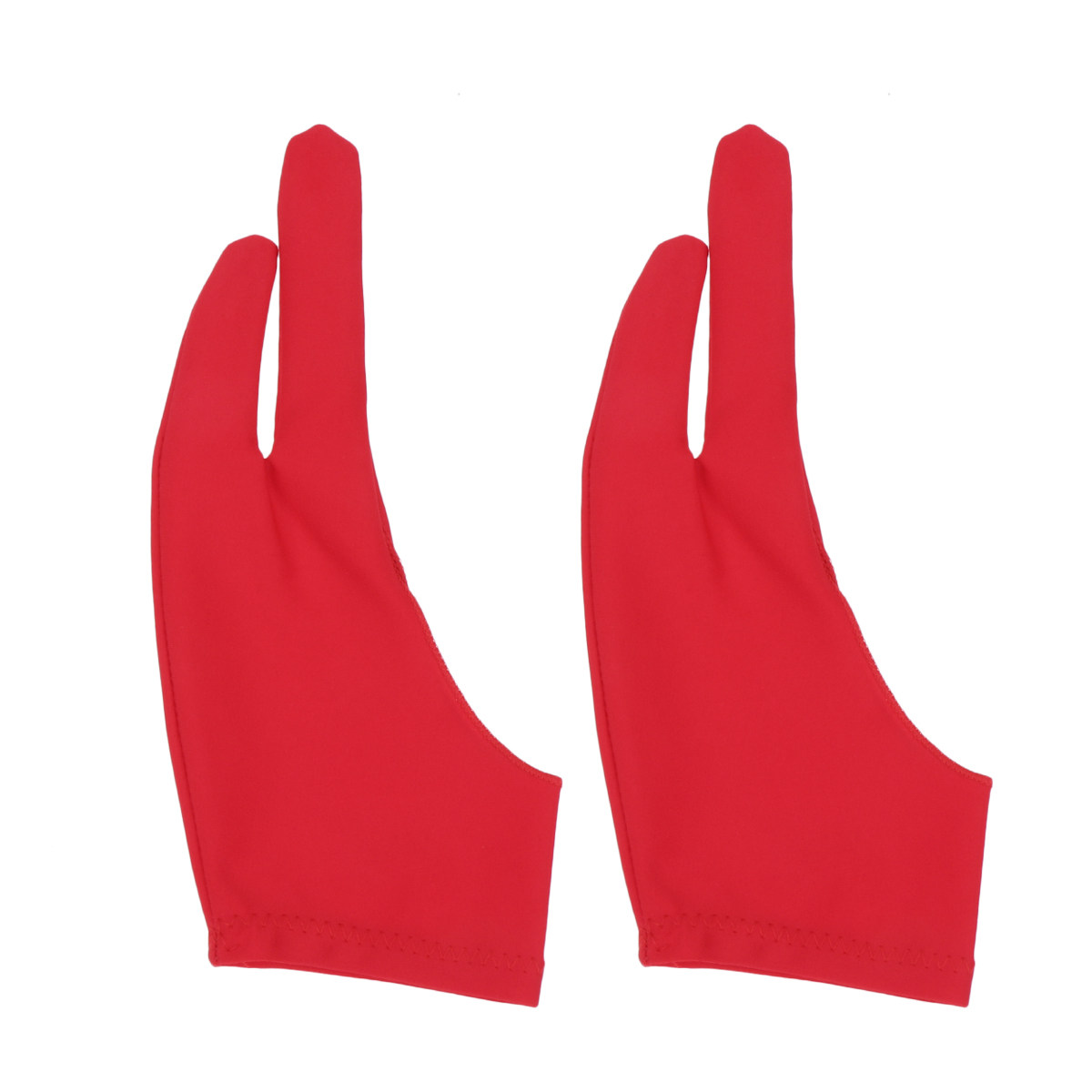 2 pcs Anti-Fouling Gloves Red  - Drawing Glove Artist 评论和价格