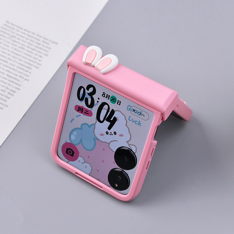 Cute Rabbit Ears Hinge Phone C - Motorola Tablet Accessories 评论和价格