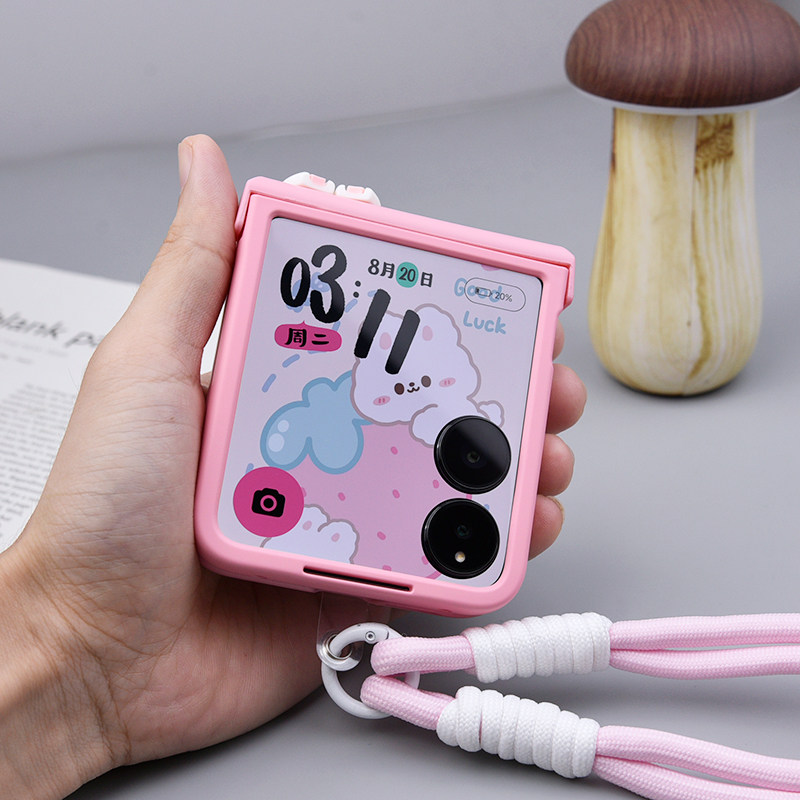 Cute Rabbit Ears Hinge Phone C - Motorola Tablet Accessories 评论和价格