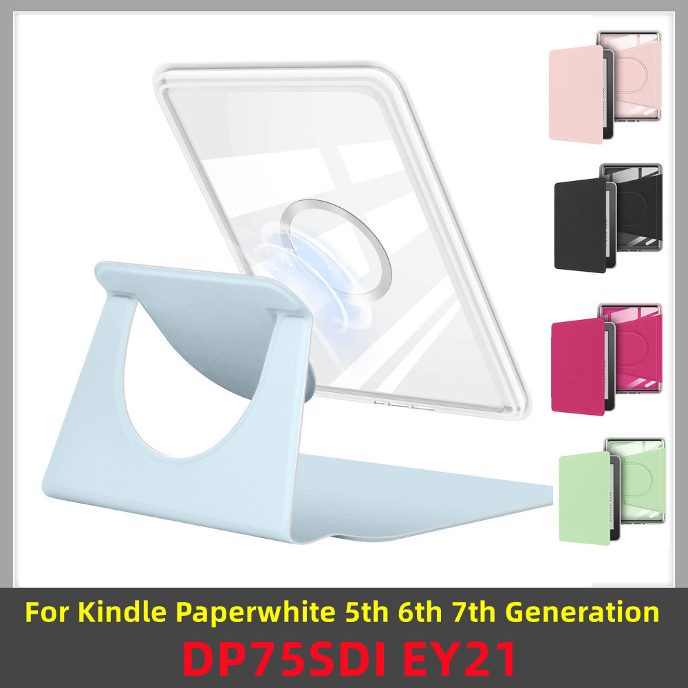 360 Rotating Stand Clear Case  - Kindle Tablet Accessories 评论和价格