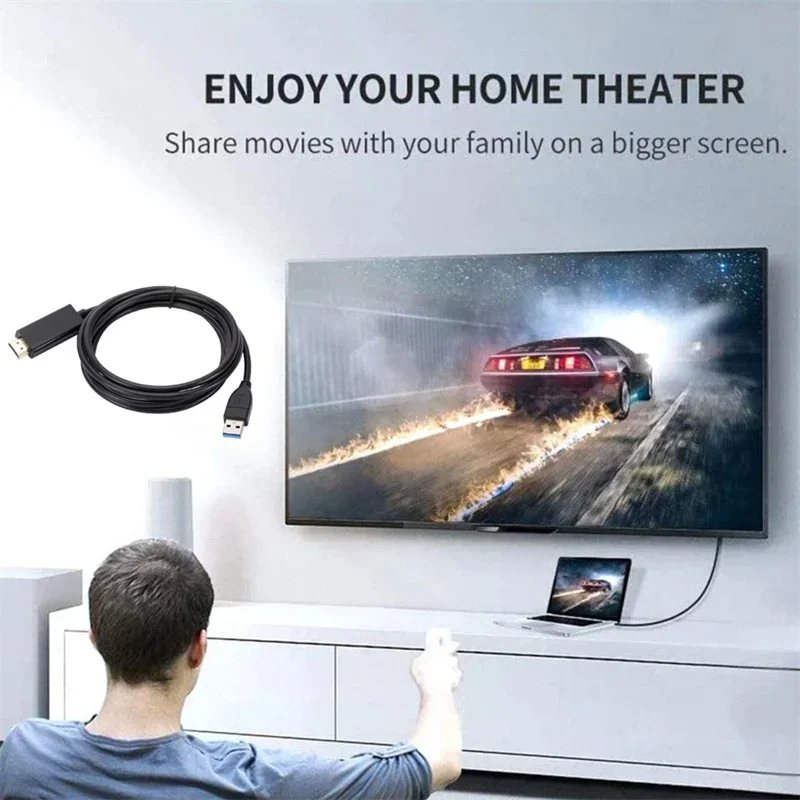 1.8M USB 3.0 To HDMI-compatibl - Hdmi Adapter Tablet 评论和价格