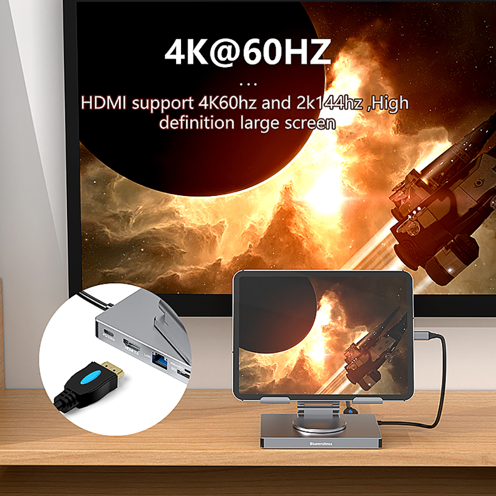 KEBIDUMEI 9-in-1 Rotable Table - Hdmi Adapter Tablet 评论和价格