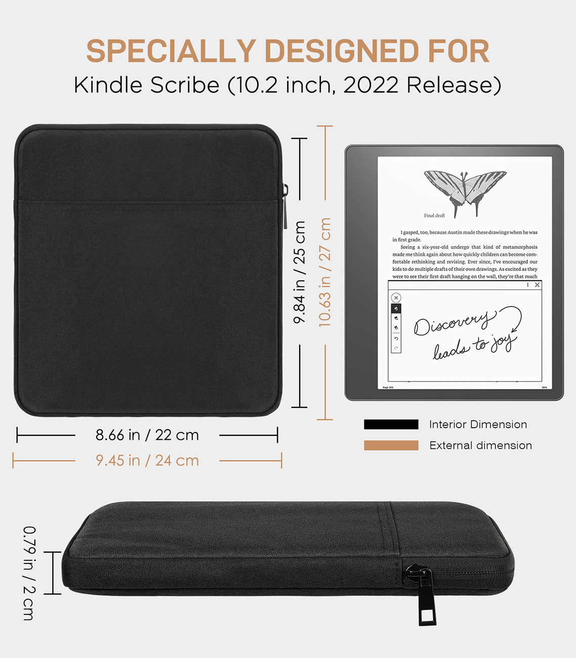 MoKo Tablet Sleeve for Kindle  - Kindle Tablet Accessories 评论和价格