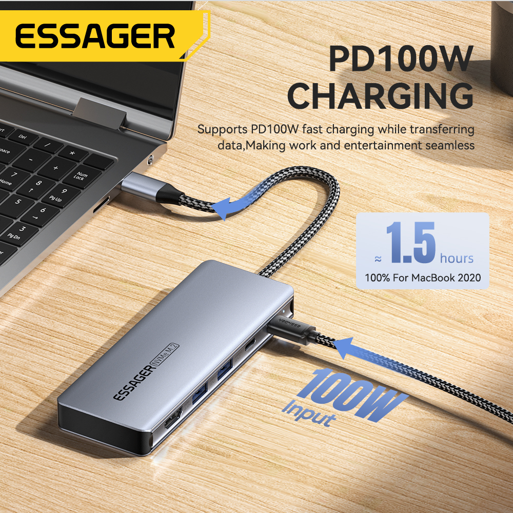 Essager USB C Hub With M.2 SSD - Hdmi Adapter Tablet 评论和价格