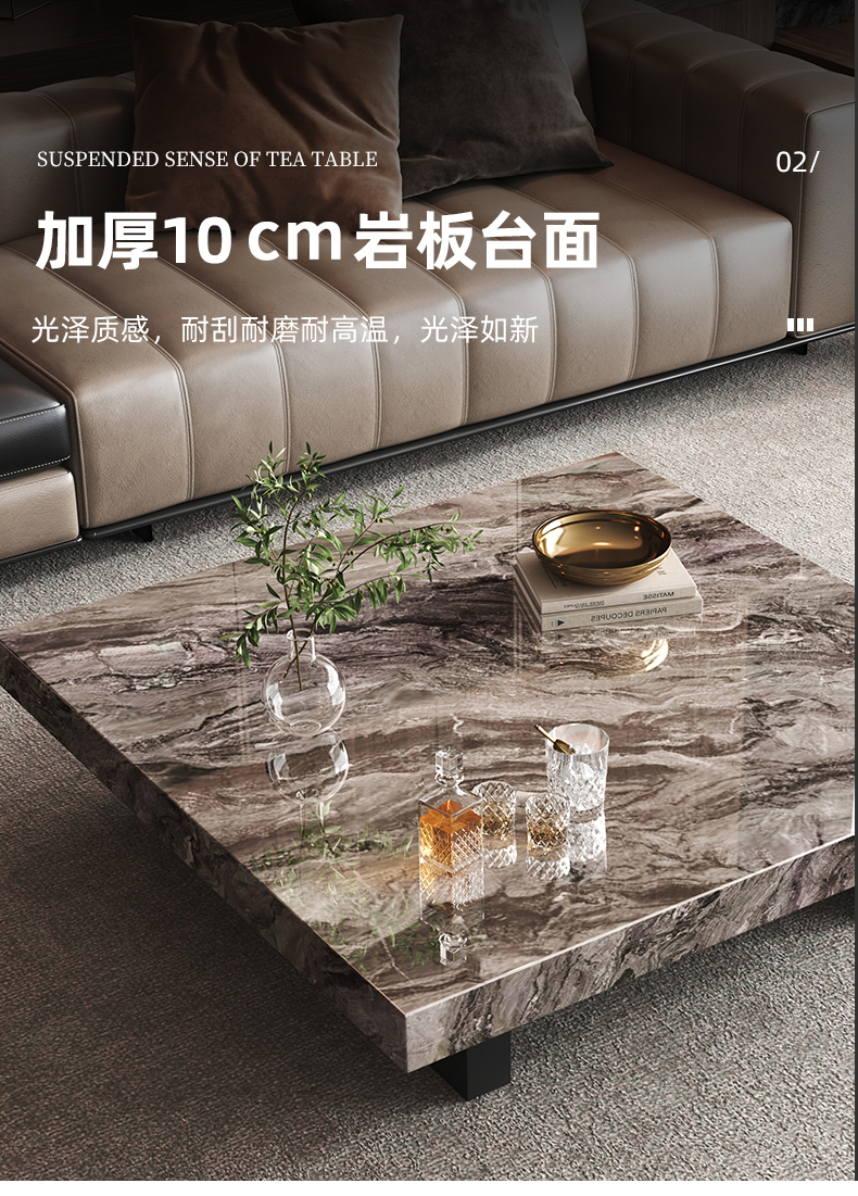 Rock Slab Aesthetic Coffee Tab - Unique Table Accessories 评论和价格