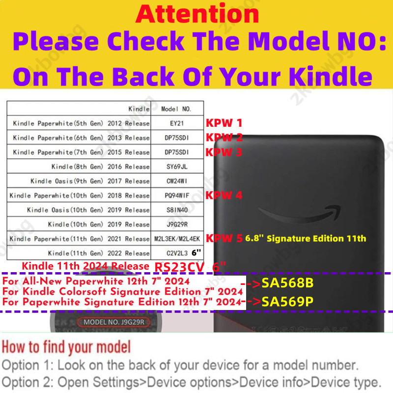 Funda for 2024 RS23CV Kindle C - Kindle Tablet Accessories 评论和价格