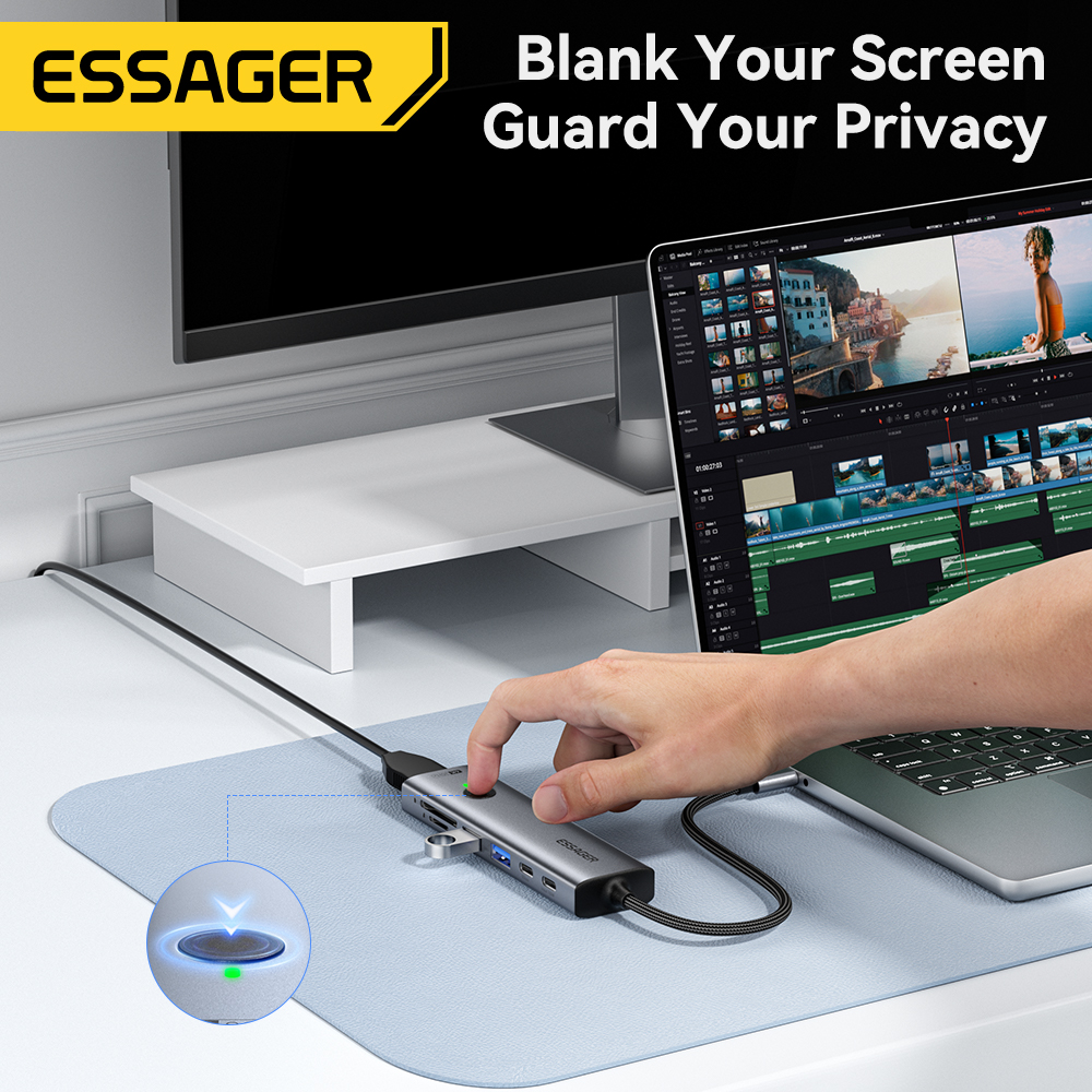 Essager USB C HUB 4K 7-in-1 Ty - Hdmi Adapter Tablet 评论和价格