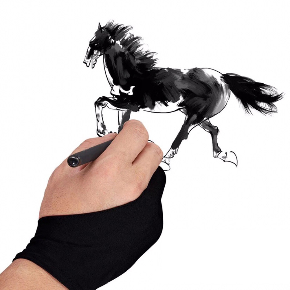4Pcs Two Finger Artist Gloves  - Drawing Glove Artist 评论和价格