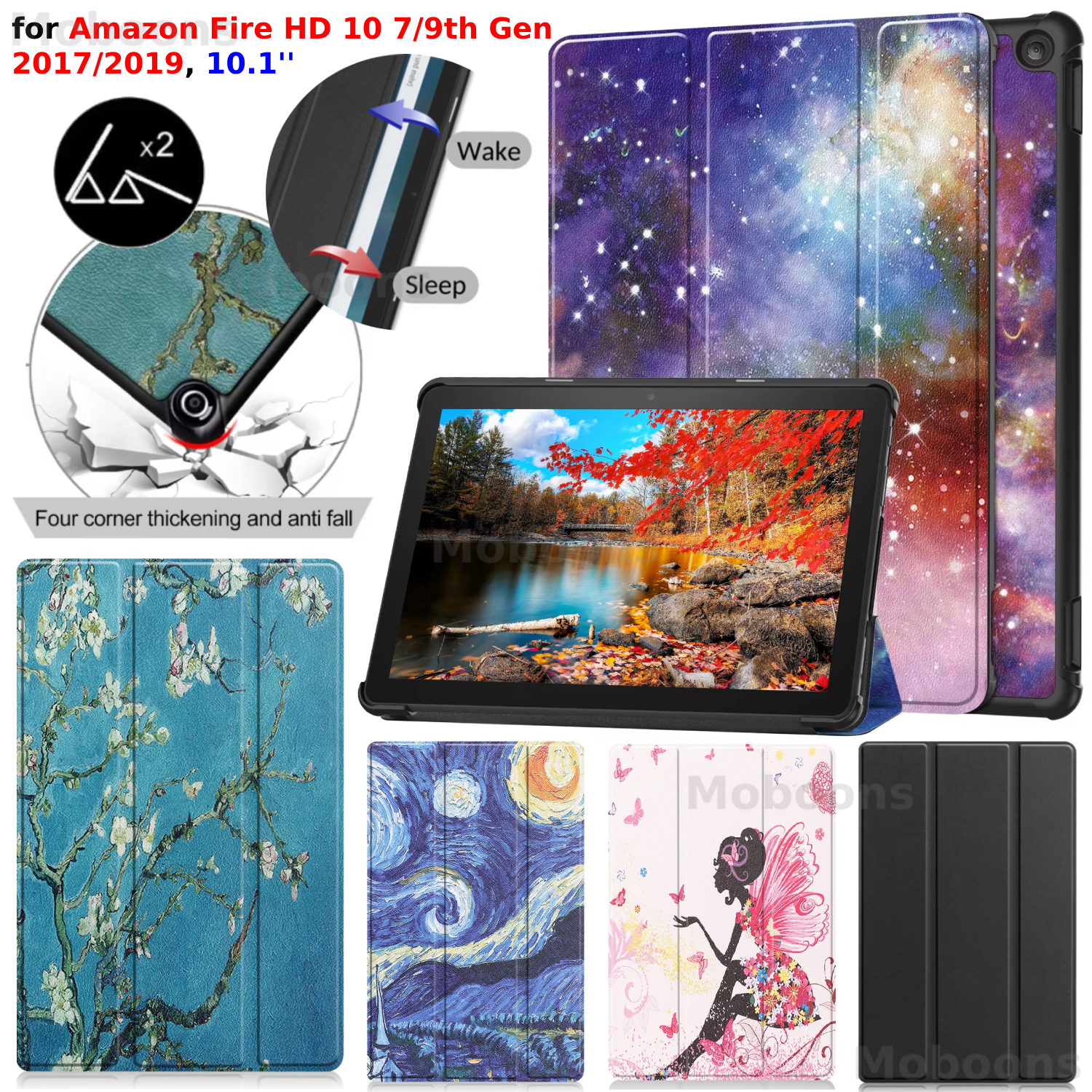 For Amazon Fire HD 10 7th 9th  - Kindle Tablet Accessories 评论和价格