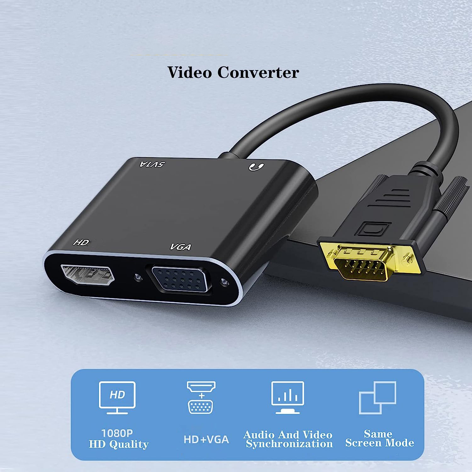 VGA(Host) to VGA/HDMI-compatib - Hdmi Adapter Tablet 评论和价格