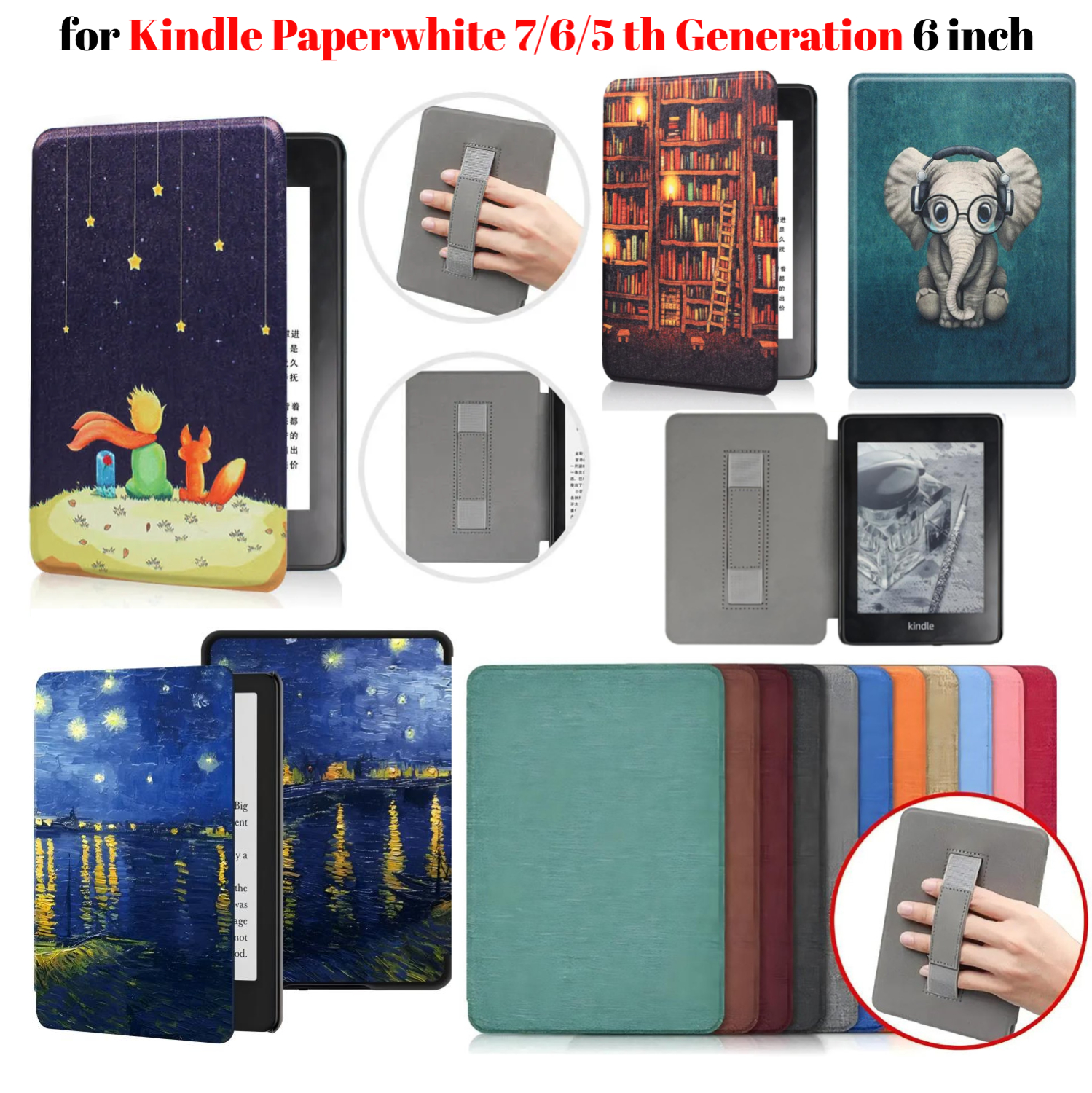 For Kindle Paperwhite 7th 6th  - Kindle Tablet Accessories 评论和价格