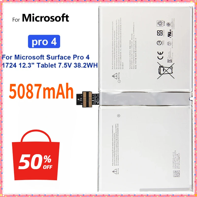 Tablet Battery 5087mAh for Mic - Microsoft Tablet Accessories 评论和价格